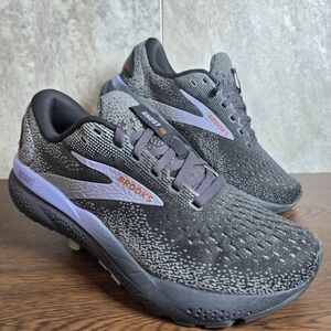 Brooks Ghost 16 Women's Running Shoes Sneakers  Size 7 Nitrogen Black Lilac